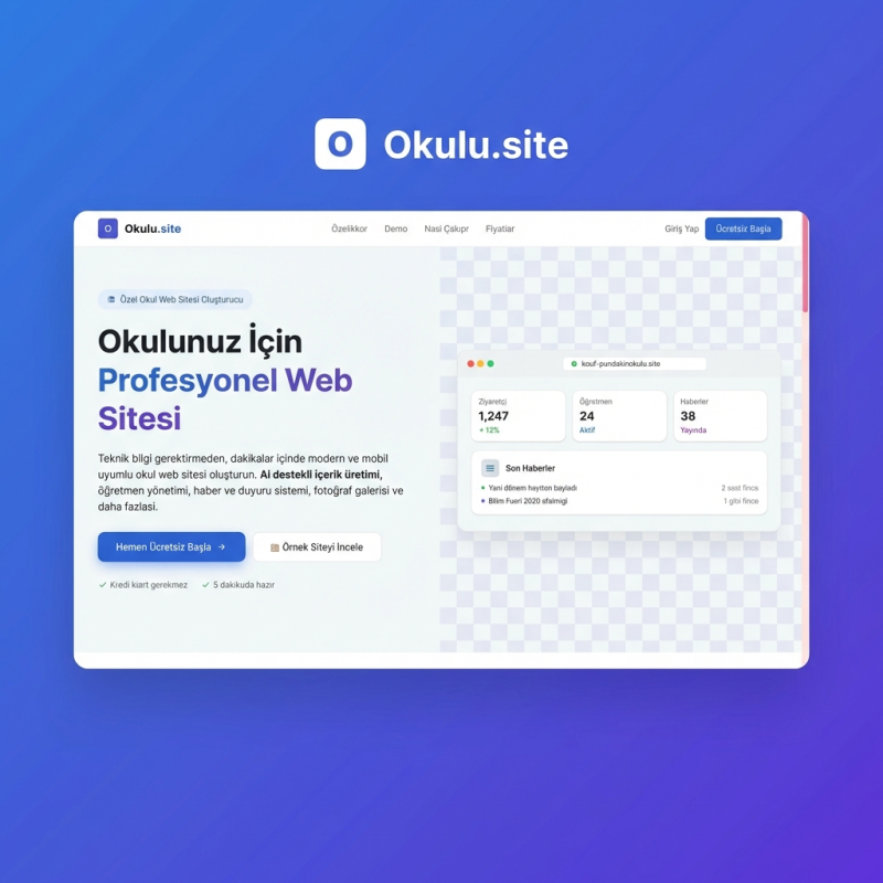 Okulu.site - Okul Web Sitesi Oluşturucu