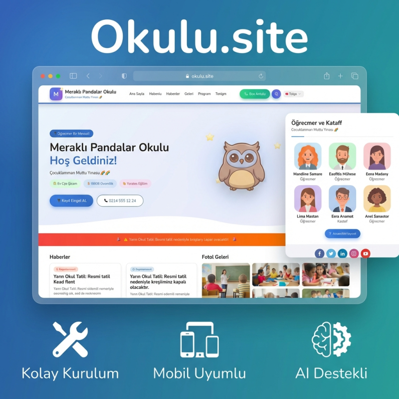 Okulu.site - Okul Web Sitesi Oluşturucu - 2