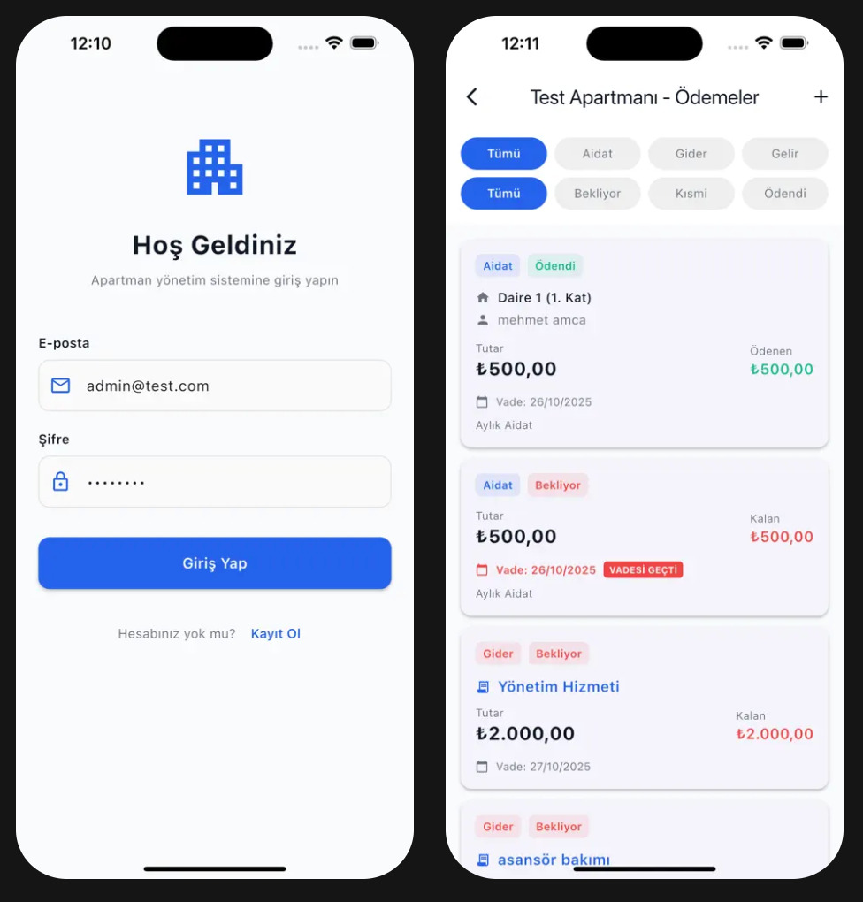 Apartman Yönetim Sistemi - 1