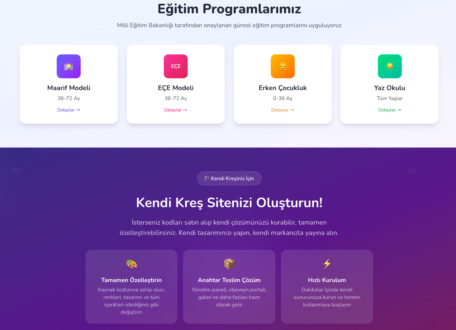 Kresi.net - Kreş ve Anaokulu Web Sitesi Oluşturucu - 6