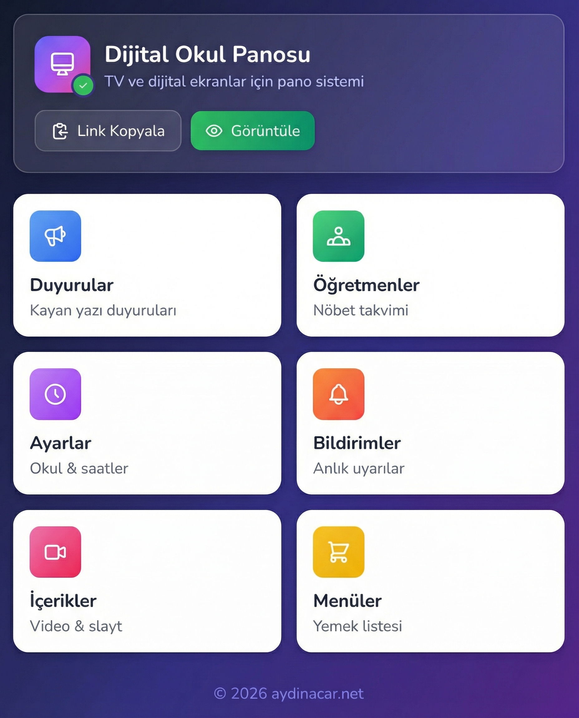 Dijital Okul Panosu - 3