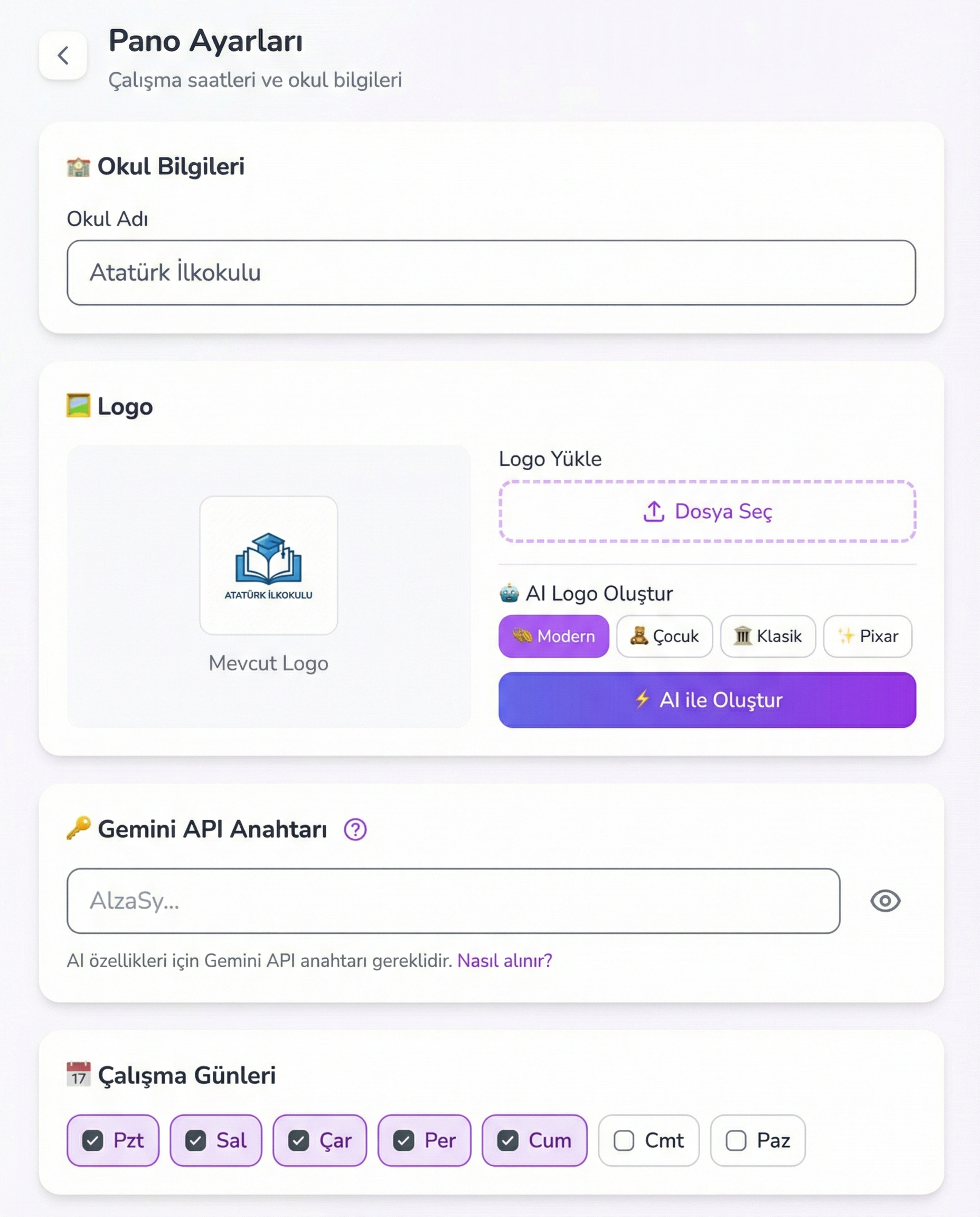 Dijital Okul Panosu - 4