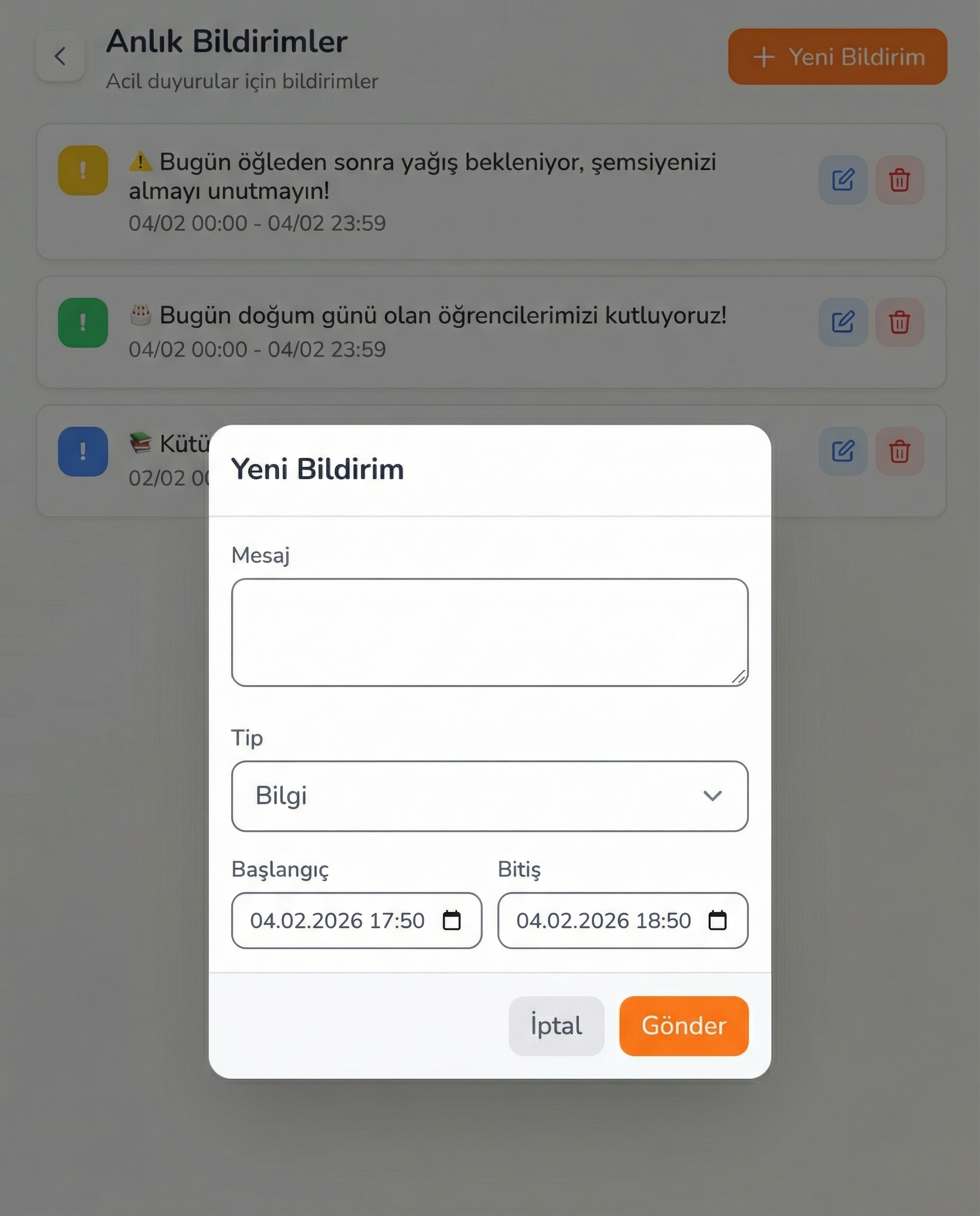 Dijital Okul Panosu - 7