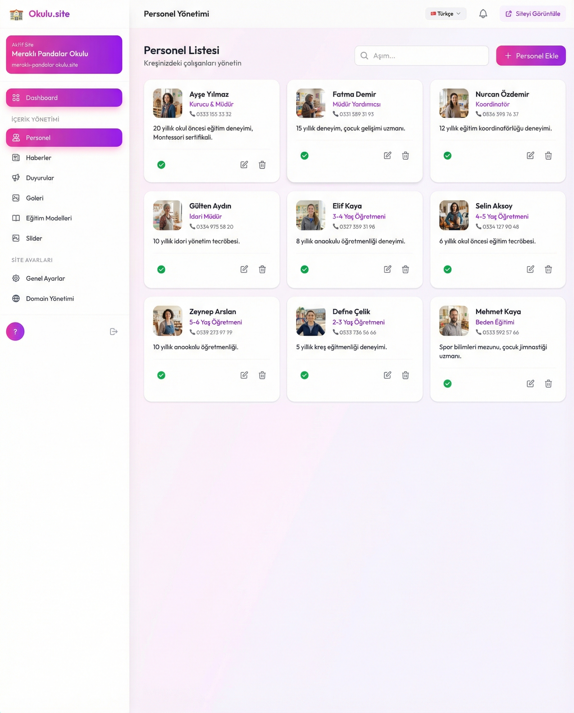 Okulu.site - Okul Web Sitesi Oluşturucu - 1