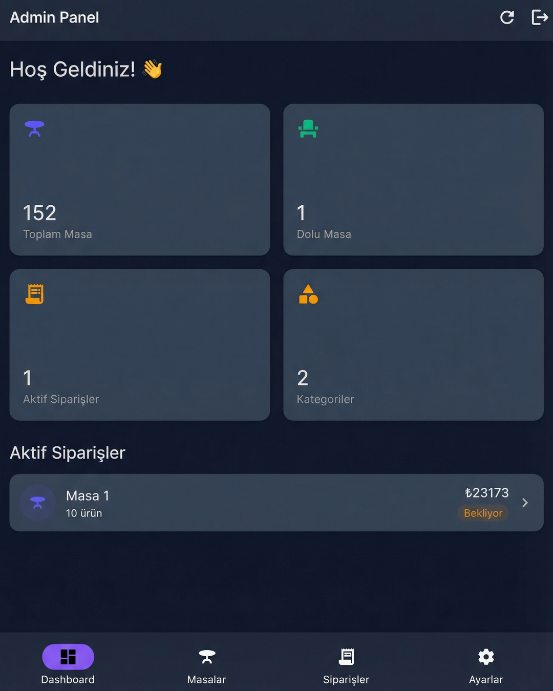 QR Menü Sistemi & Adisyon - 5