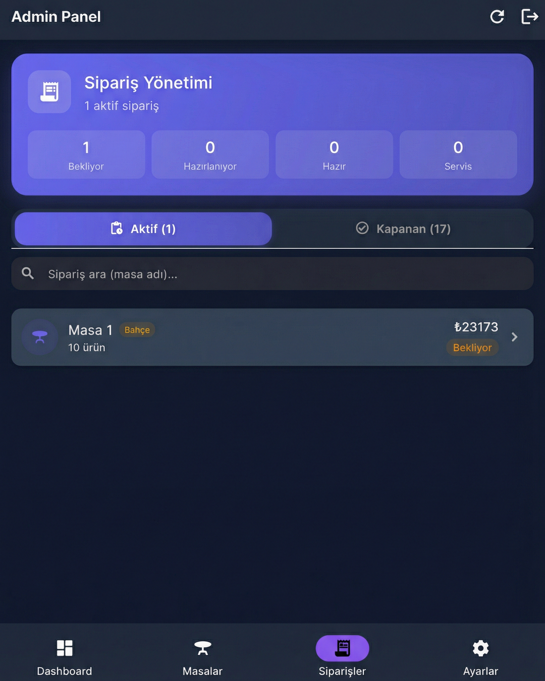QR Menü Sistemi & Adisyon - 8