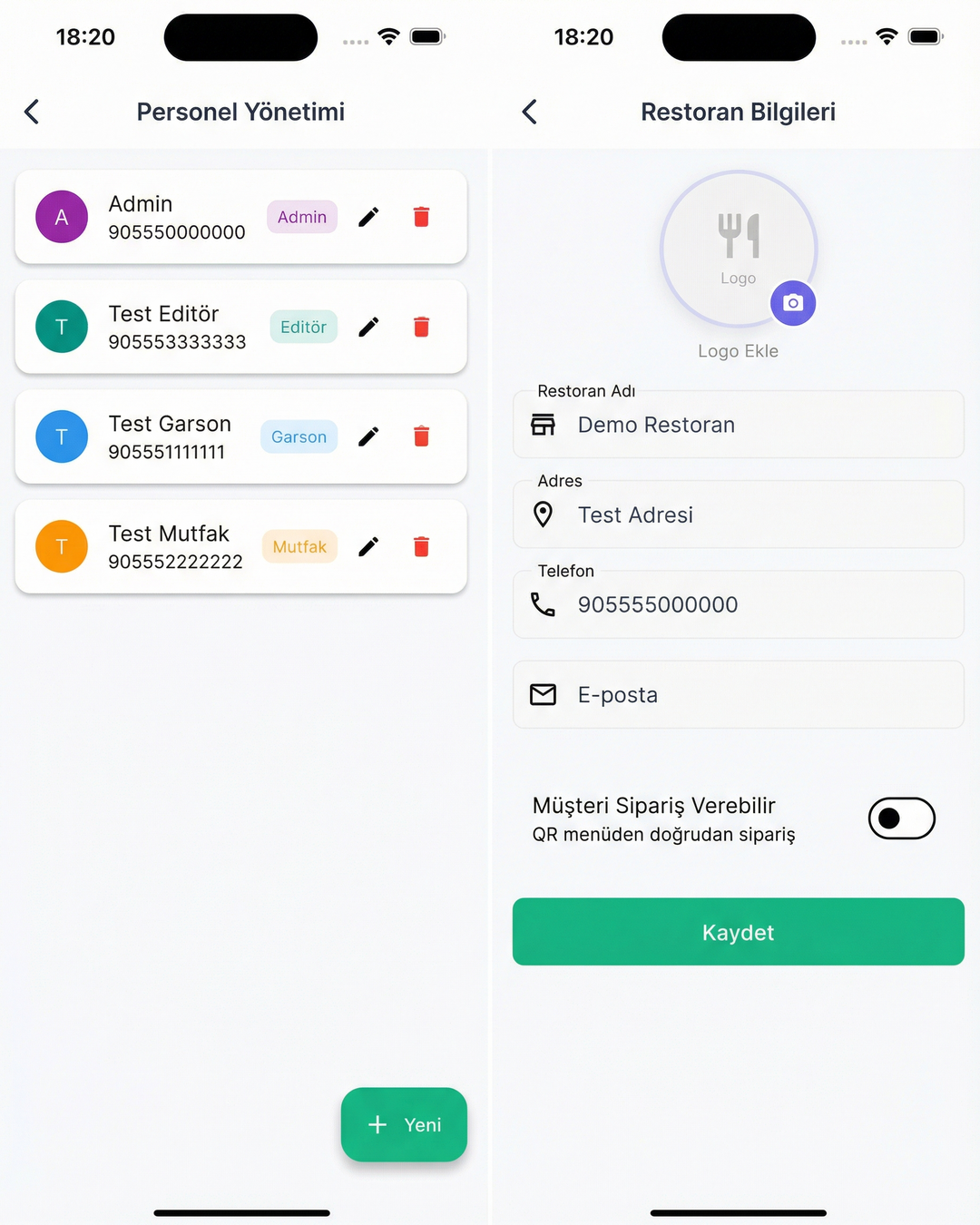 QR Menü Sistemi & Adisyon - 14