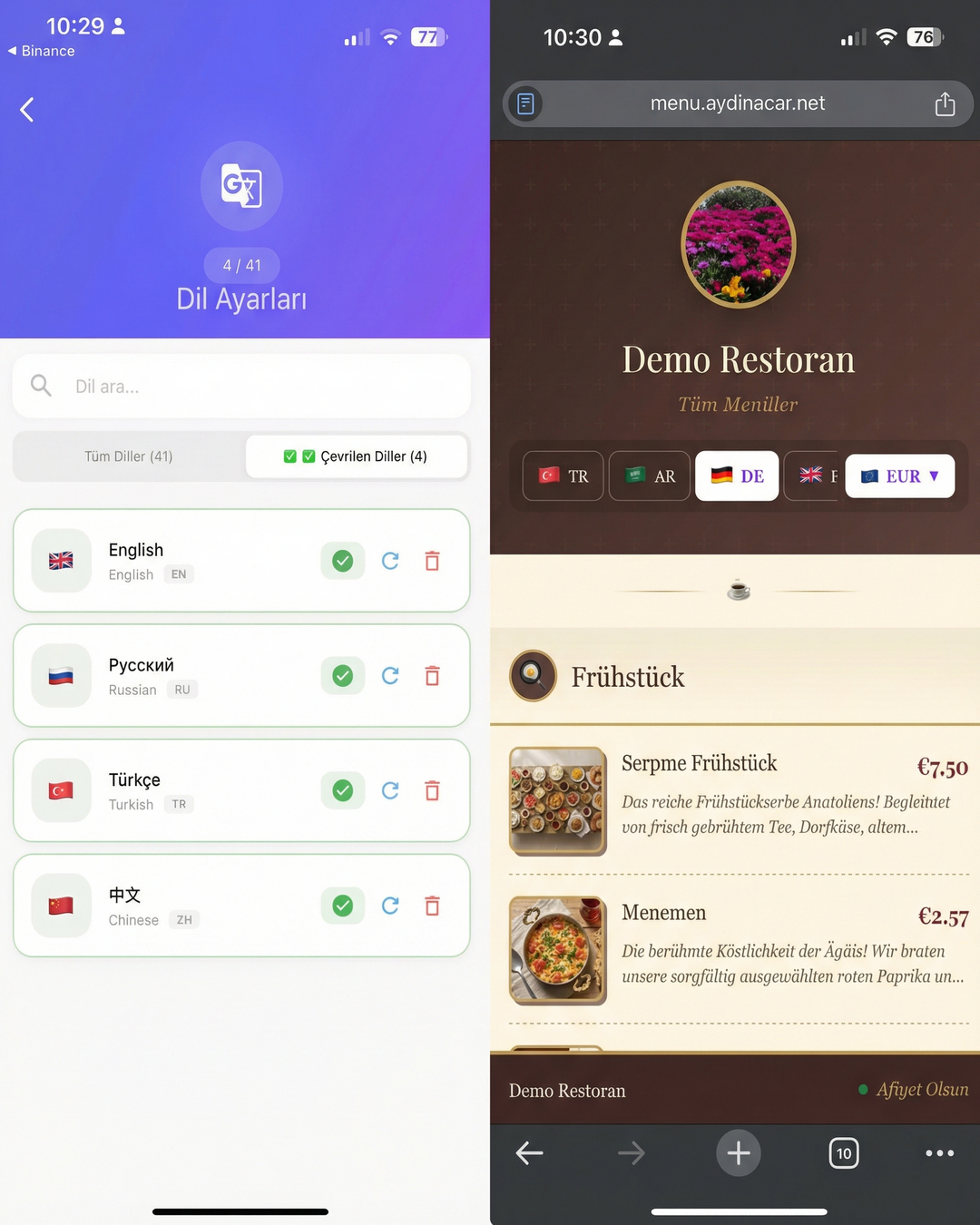 QR Menü Sistemi & Adisyon - 18