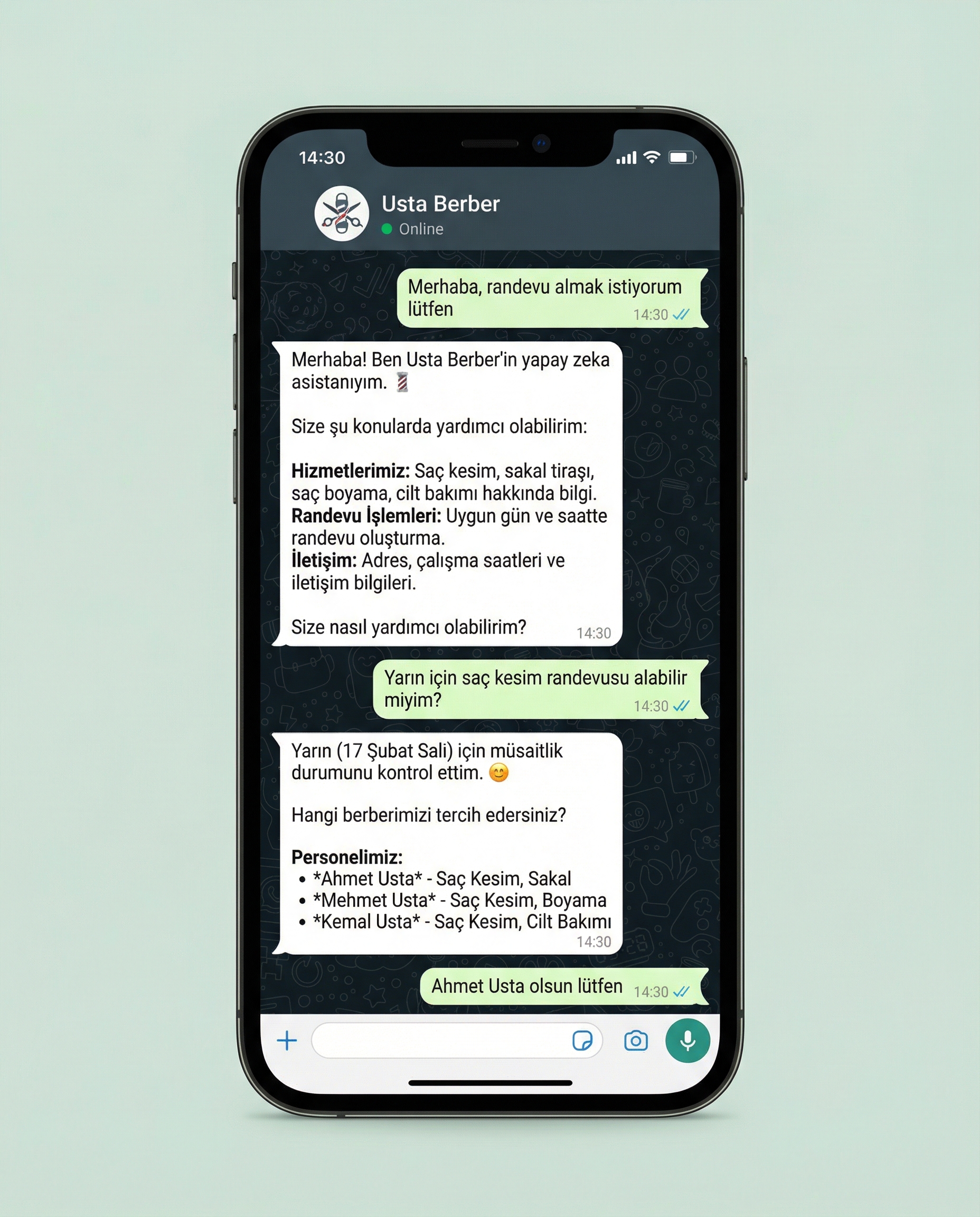 AI Randevu + Personel Yönetimi - 1