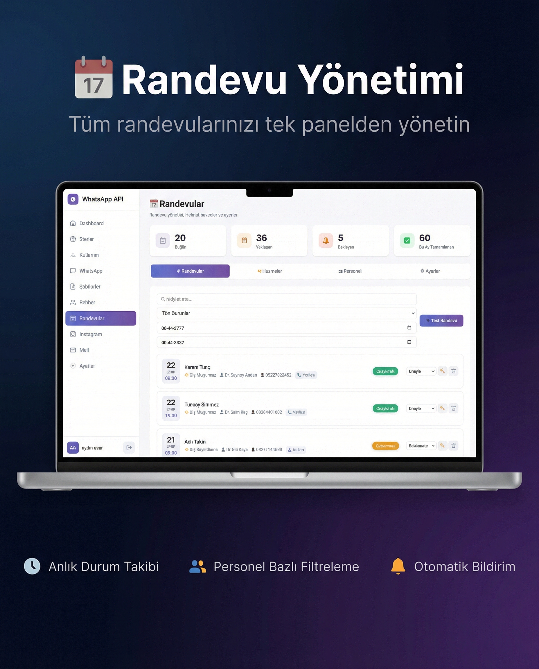 AI Randevu + Personel Yönetimi - 4