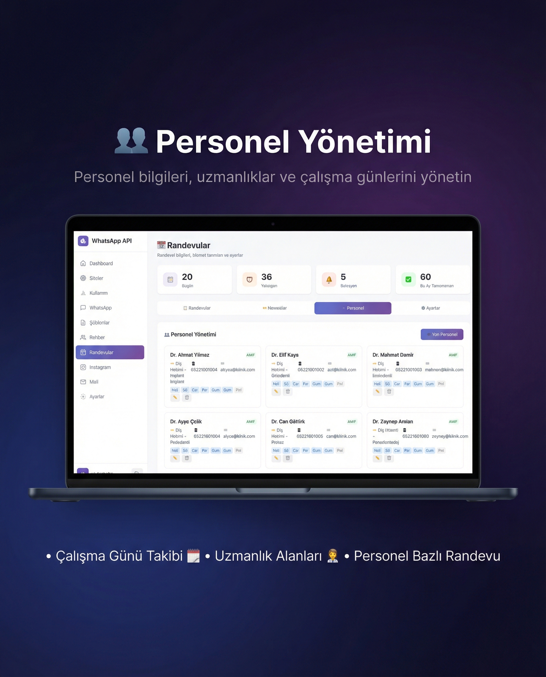 AI Randevu + Personel Yönetimi - 5