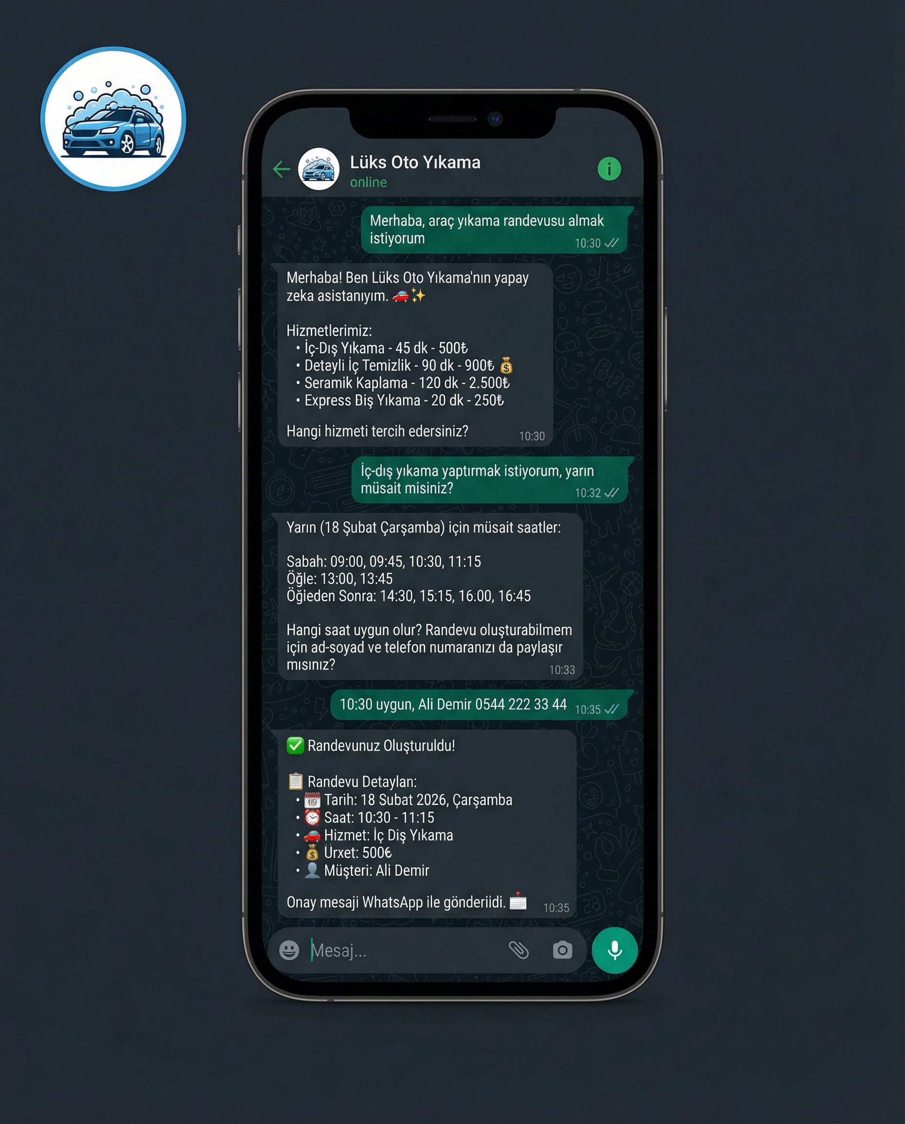 AI Randevu + Personel Yönetimi - 9