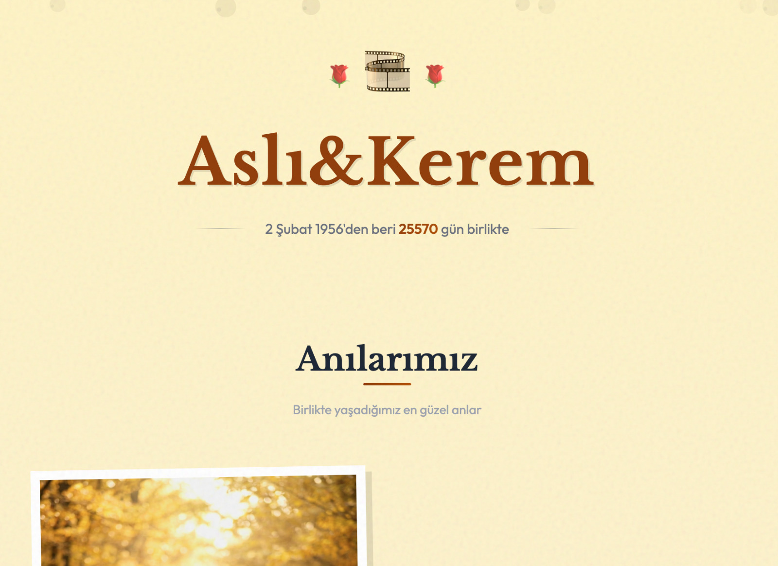 Sevgilim - Kişisel Web Sitesi Oluşturucu - 5