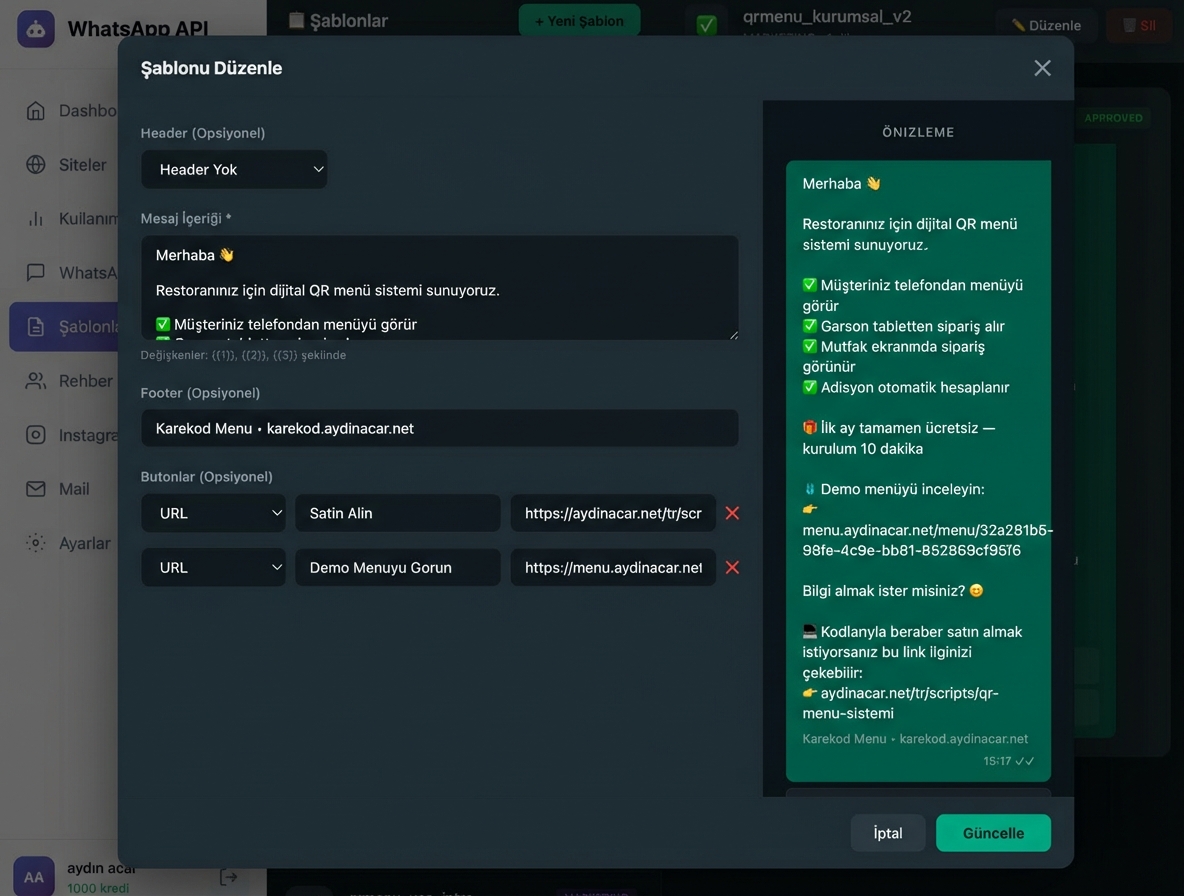 WhatsApp, Instagram & E-posta Entegrasyon Sistemi - 10
